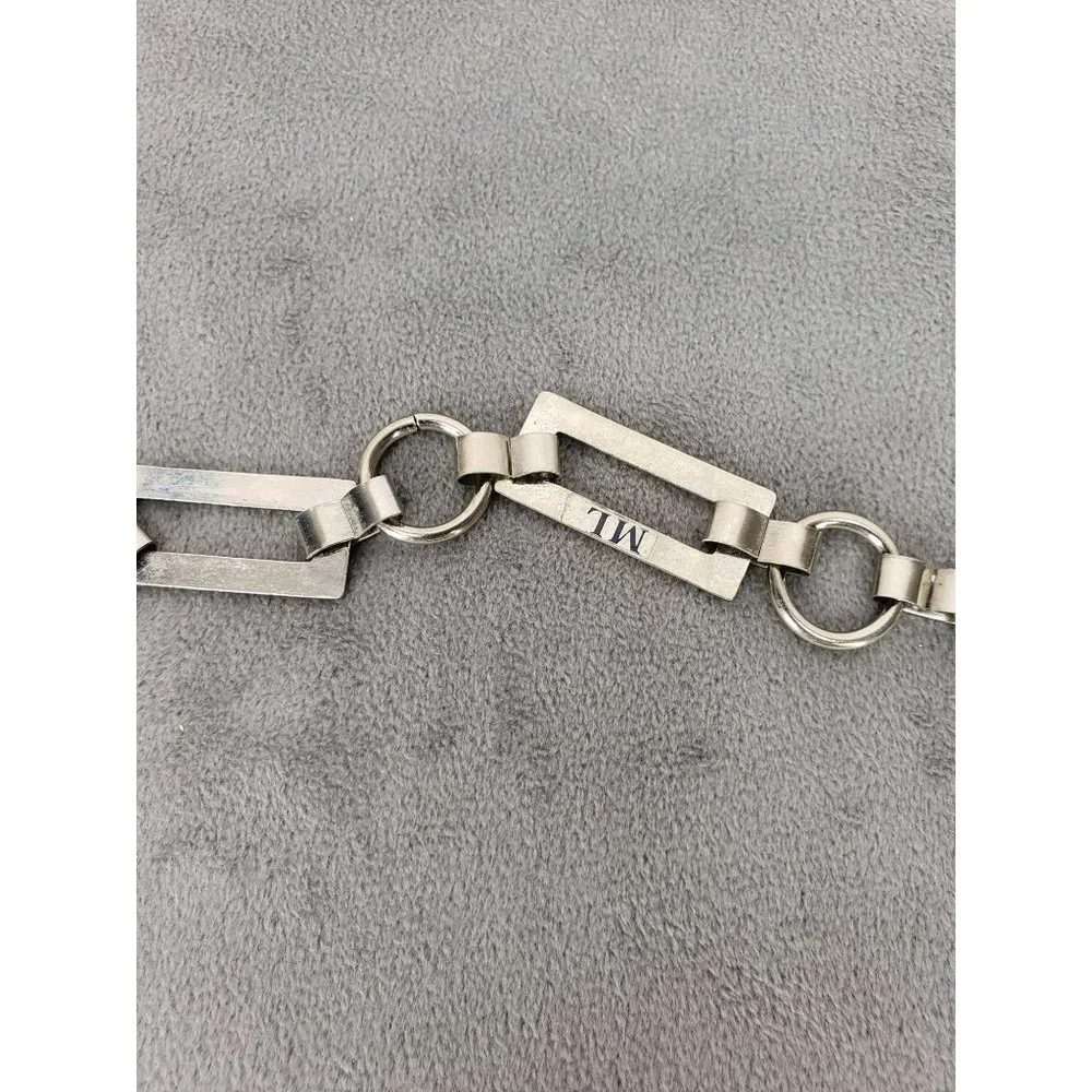 NY and Company Silver Square‎ Links Women's Fashion Adjustable Belt